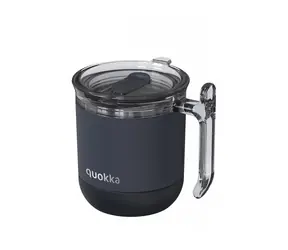 Quokka Nerezový termohrnček Wave Black 260 ml