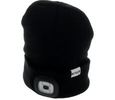 Retlux RLB 100 Svietiaca nabíjacia čiapka čierna / 50 lm / 5500 K