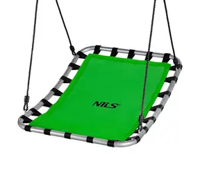 NILS Camp NC5045 zelená / Obdĺžniková hojdačka typu čapí hniezdo / Nosnosť: 150 kg