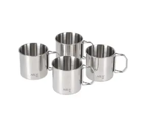 NILS Camp NC1762 / Kempingová sada 4 hrnčekov / 300 ml