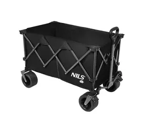 NILS Camp NC2604 XXL čierny / Kempingový vozík / 180 l / nosnosť: 100 kg