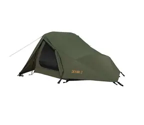 NILS Camp NC2502 Skyair 2 zelený / Ľahký stan pre 2 osoby / 300 x 220 x 100 cm / vodný stĺpec: 3000mm