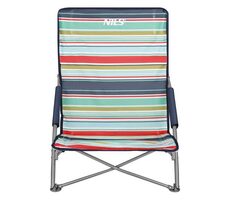 NILS Camp NC3035 červené/modré / Plážové kreslo / Nosnosť: 120 kg