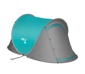 NILS Camp NC3743 tyrkysový / Samorozkladací plážový stan / 120 x 220 x 95 cm