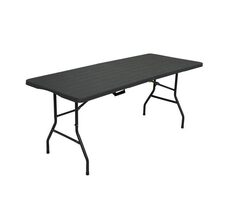 NILS Camp NC1618 antracitový / Skladací kempingový stôl / Nosnosť: 150 kg