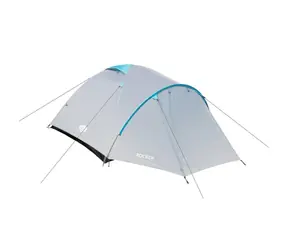 NILS Camp NC6013 Rocker sivý / Turistický stan / 3 osoby / 100 +205 +40 x 210 x 130 cm / vodný stĺpec: 3000mm