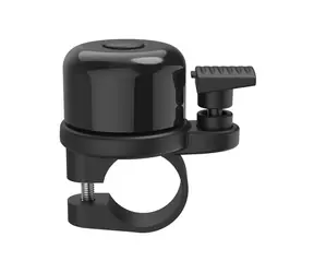 HAMA AirBell čierna / zvonček na bicykel so skrytým držiakom pre AirTag / 85 dB / priemer 2,2 cm
