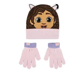 Cerdá Gabby´s Dollhouse Detský zimný set (čiapky & rukavice) 