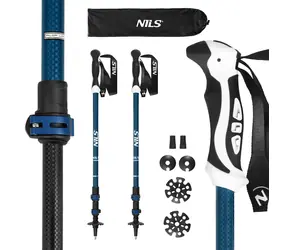 NILS TK8601 Trekingové palice modré