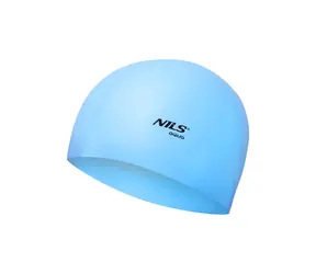 NILS Aqua NQC BL01 Silikónová čiapka svetlomodrá