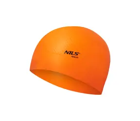 NILS Aqua NQC Dots Silikónová čiapka oranžová