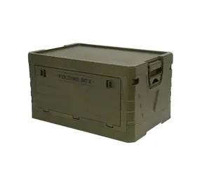 NILS Camp NCB4004 Skladací box s vekom 50L zelený