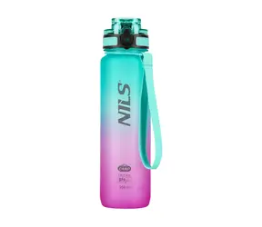 NILS Camp NCD04 Tritánová fľaša na pitie 950 ml zeleno-ružová