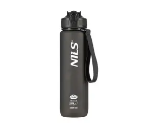 NILS Camp NCD68 Tritánová fľaša na pitie 1000 ml čierna
