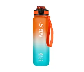 NILS Camp NCD68 Tritánová fľaša na pitie 1000 ml oranžovo-modrá
