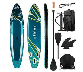 Athler Nafukovací Paddleboard SUP Zander 350cm zelená / príslušenstvo / Max. nosnosť 180kg