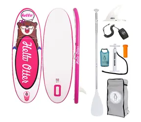 FunWater Nafukovací Paddleboard Tuxedo Sailor Detské SUP 240cm ružová / príslušenstvo / Max. zaťaženie 77kg 