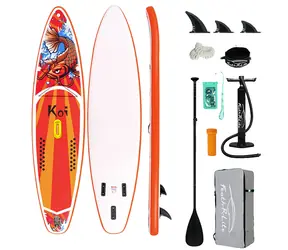 FunWater Nafukovací Paddleboard SUPFR01E Feath- R Lite Koi 350cm oranžová / príslušenstvo 