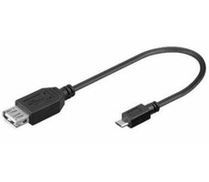 PremiumCord, USB redukcia kábel USB A/female - Micro USB/male 20cm