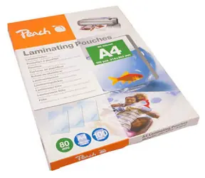 Peach laminovacia fólia A4 (216x303mm), 80mic, lesklé, 100 ks