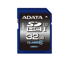 ADATA Premier SDHC karta 32 GB / UHS-I U1 Class 10 / R: 30 MB/s / W: 10 MB/s