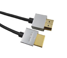 PremiumCord Slim HDMI High Speed + Ethernet kábel 0.5 m / pozlátené konektory