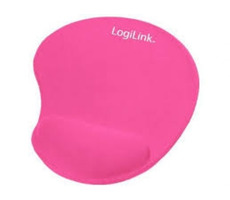 LOGILINK - Gélová podložka pod myš - ergonomická / ružová