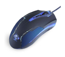 E-BLUE myš Auroza / optická / drôtová / USB / 6 tlačidiel + koliesko / 3500 dpi / čierna