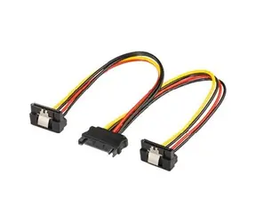 PremiumCord Napájacia rozdvojka k HDD SATA - 2x SATA zalomený 90°