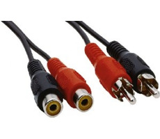 PremiumCord Kábel 2x Cinch-2x Cinch, M/F 10m