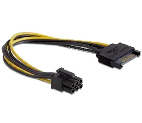 DeLock napájací kábel SATA 15 pin na 6 pin PCI Express