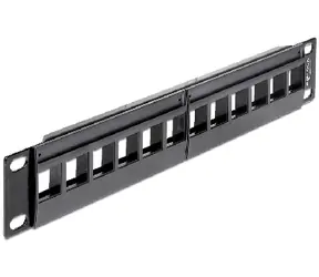 Delock 10" Keystone Patch Panel / 12 Portov