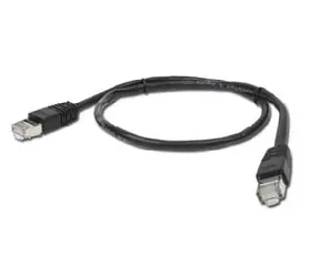 Gembird FTP CAT5E 0.5m čierna / patch kábel / tienený s ochranou a opletením