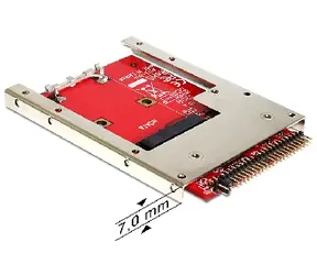 Delock adaptér IDE 44 pin na mSATA s 2,5" rámčekom (7mm)