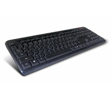 C-TECH KB-102M multimediálny slim / CZ/SK / USB / čierna