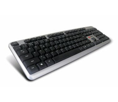 C-TECH KB-102 slim klávesnica / CZ/SK / USB / strieborná