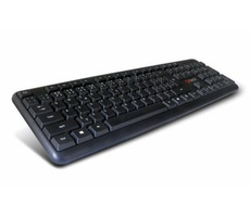 C-TECH KB-102-BL Slim klávesnica / CZ/SK / PS/2 / čierna