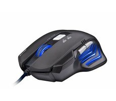 C-TECH Akantha herná myš / 6 tlačidiel / 2400DPI / 2m / čierna