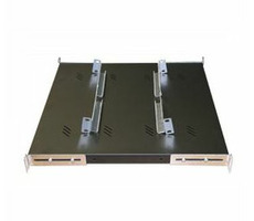Triton Polička s perforáciou 1U/150mm (RAB- UP-150-A4) / max. nosnosť 150kg / čierna / dopredaj
