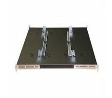 Triton Polička s perforáciou 1U/550mm (RAB- UP-550-A4) čierna / nosnosť 80kg