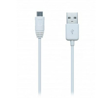 CONNECT IT kábel micro USB - USB 1 m biela