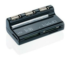 CONNECT IT USB COMBO húb čierna / Čítačka pamäťových kariet / 3x USB / MicroSD / SD
