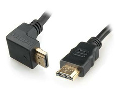 Gembird HDMI - HDMI male-male kábel 4.5 m / pozlátené konektory / s 90 ° konektorom
