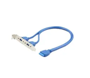 Gembird vývod 2x USB 3.0 z MB na záslepku skrine / kábel 45cm / bulk