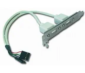 Gembird vývod 2x USB z MB na záslepku skrine / kábel 25cm / bulk