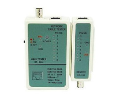 Gembird tester káblov RJ45 (UTP/STP) &amp; RG-58 / LED diódy