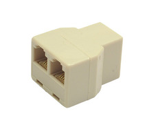 Gembird adaptér / telefón delič 2/1 RJ-12 3XF