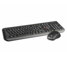 C-TECH WLKMC-01 + myš / bezdrôtový combo set s myšou / CZ/SK / USB / čierna