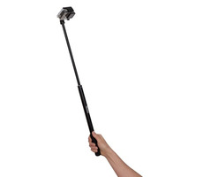 Rollei Teleskopická tyč veľkosti L / pre kamery GoPro a Rollei / 300 / 310 / 400 / 410 / 36.5 - 123.5 cm / Čierny