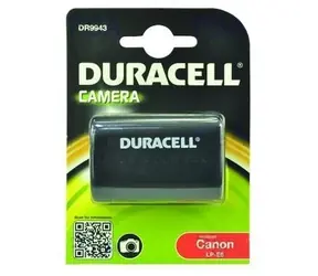 DURACELL Batéria - DR9943 pre Canon LP-E6 / čierna / 1400 mAh / 7.4V